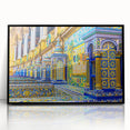 Large abstract wall art depicting Andalucía's landscape in muted earth tones on a framed acrylic.