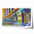 Rolled print of Andalucia, Spain scenery with vibrant floral elements on a large format, ideal for art wall dining room.