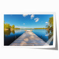 Rolled print of a European scenic landscape in muted earth tones, ideal for dining room wall art.