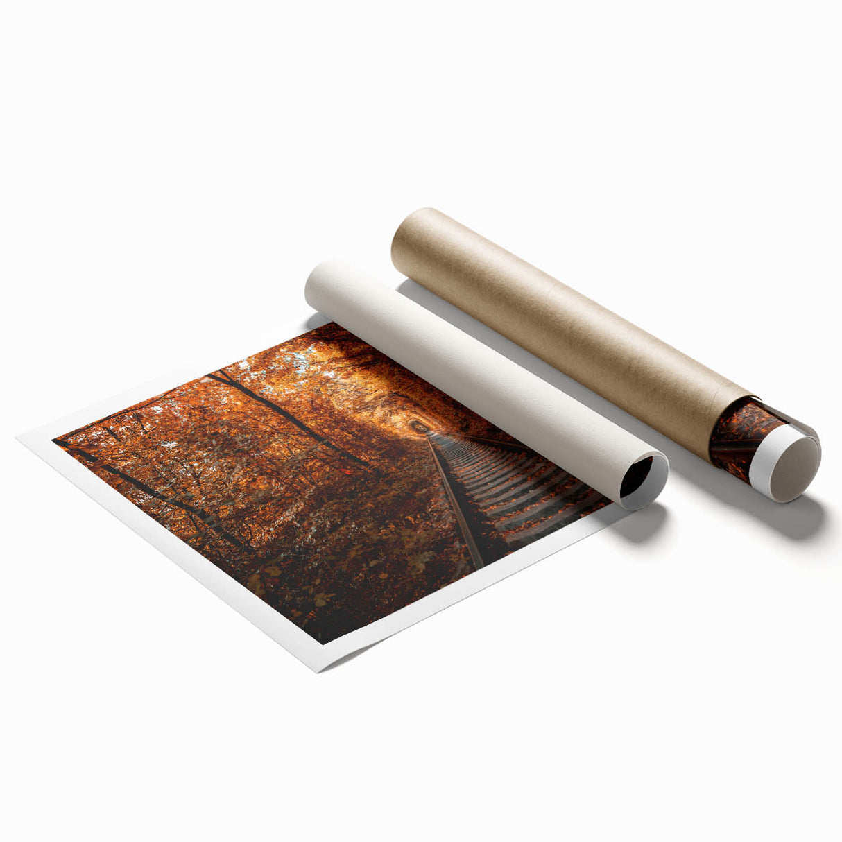 Extra large rolled print of a floral scene in soft pastel shades, ideal for classy bathroom wall art.