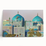 Black and white stretched canvas featuring a panoramic Afghan landscape, ideal for kitchen wall art or bedroom ambiance.