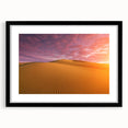 Abstract art print of Dubai skyline in vibrant, colorful hues on a large framed canvas, suited for living room decor.