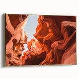 Framed canvas depicting a vintage-style landscape painting of Jordan with muted gold and black tones.
