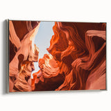 Framed canvas featuring a vintage-style landscape painting of Jordan with colorful and black elements.