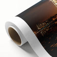 Art Deco poster of the Burj Al Arab in pastel shades on rolled canvas, suitable for nursery wall art.
