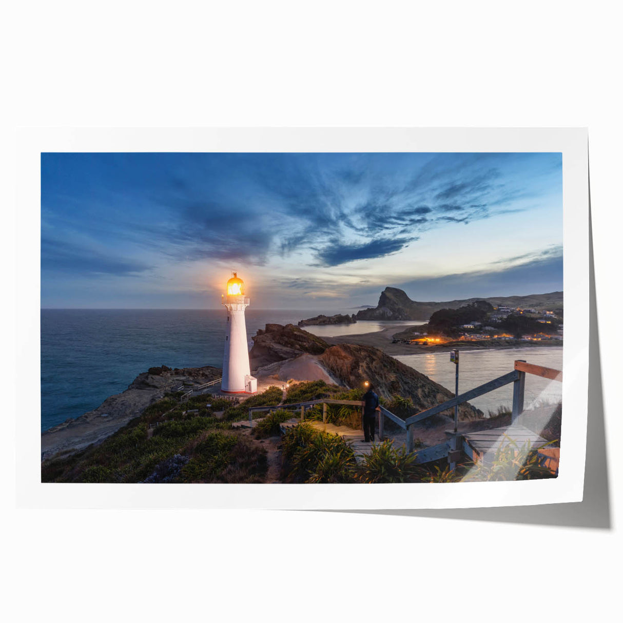 Extra large wall art featuring a scenic view of Wellington, New Zealand.