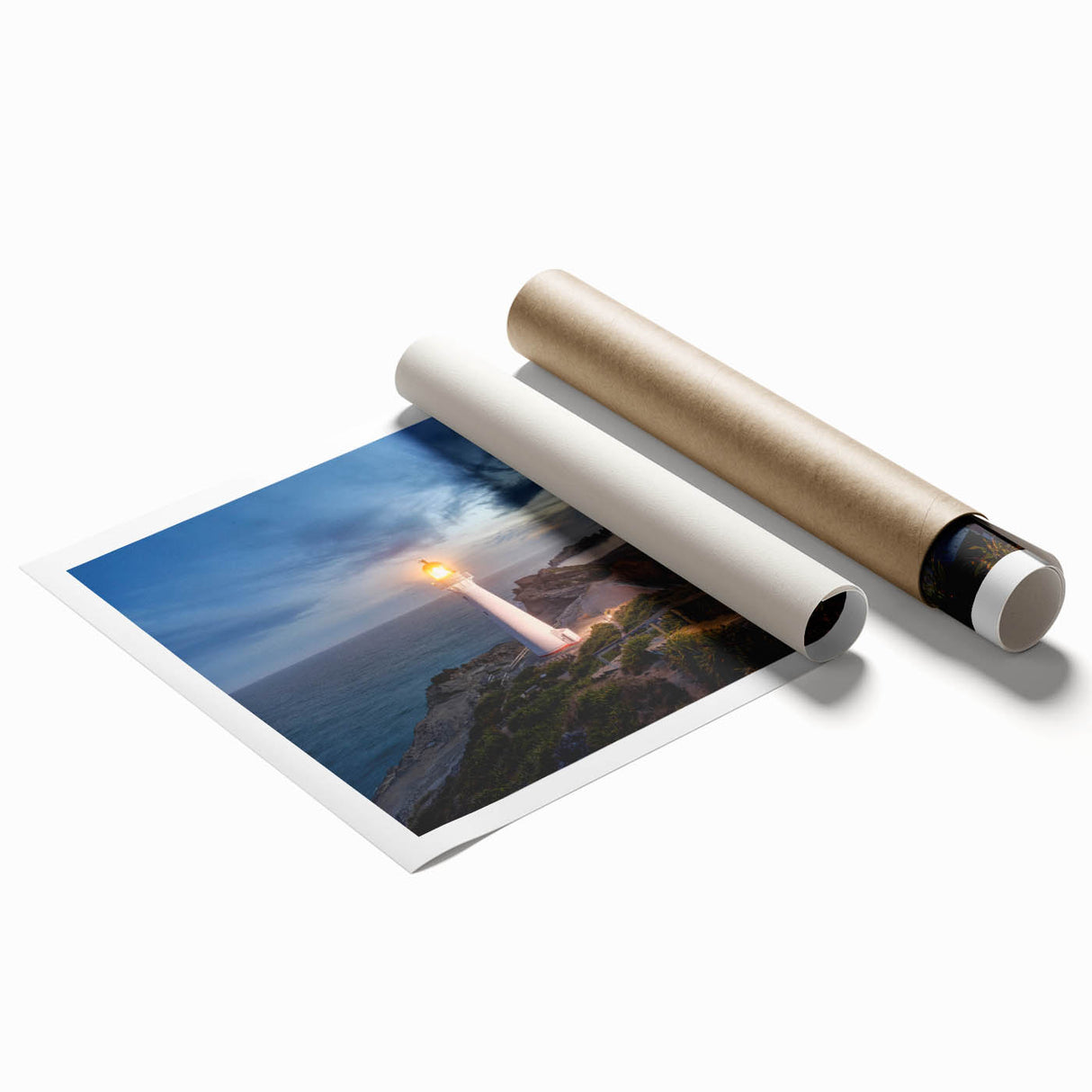 Extra large rolled print of Wellington, New Zealand scenery with vibrant green and blue tones.