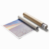 Extra large rolled print of a Bolivian landscape with vibrant floral elements.