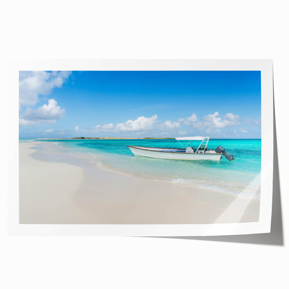 Extra large rolled print of a Venezuelan landscape with vibrant green hues, perfect for dining room wall art.