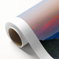 Art deco poster depicting a serene Alabama landscape on rolled canvas, ideal for nursery wall art or dining room ambiance.