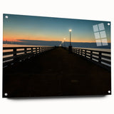 Large abstract wall art depicting a vibrant California landscape on acrylic glass, suitable for bedroom or dining room decor.