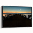 Black and white framed canvas of a vintage-style Berkeley landscape, ideal for bedroom wall art.