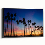 Black and white landscape art painting of Santa Barbara on framed canvas, ideal for bedroom wall decor.