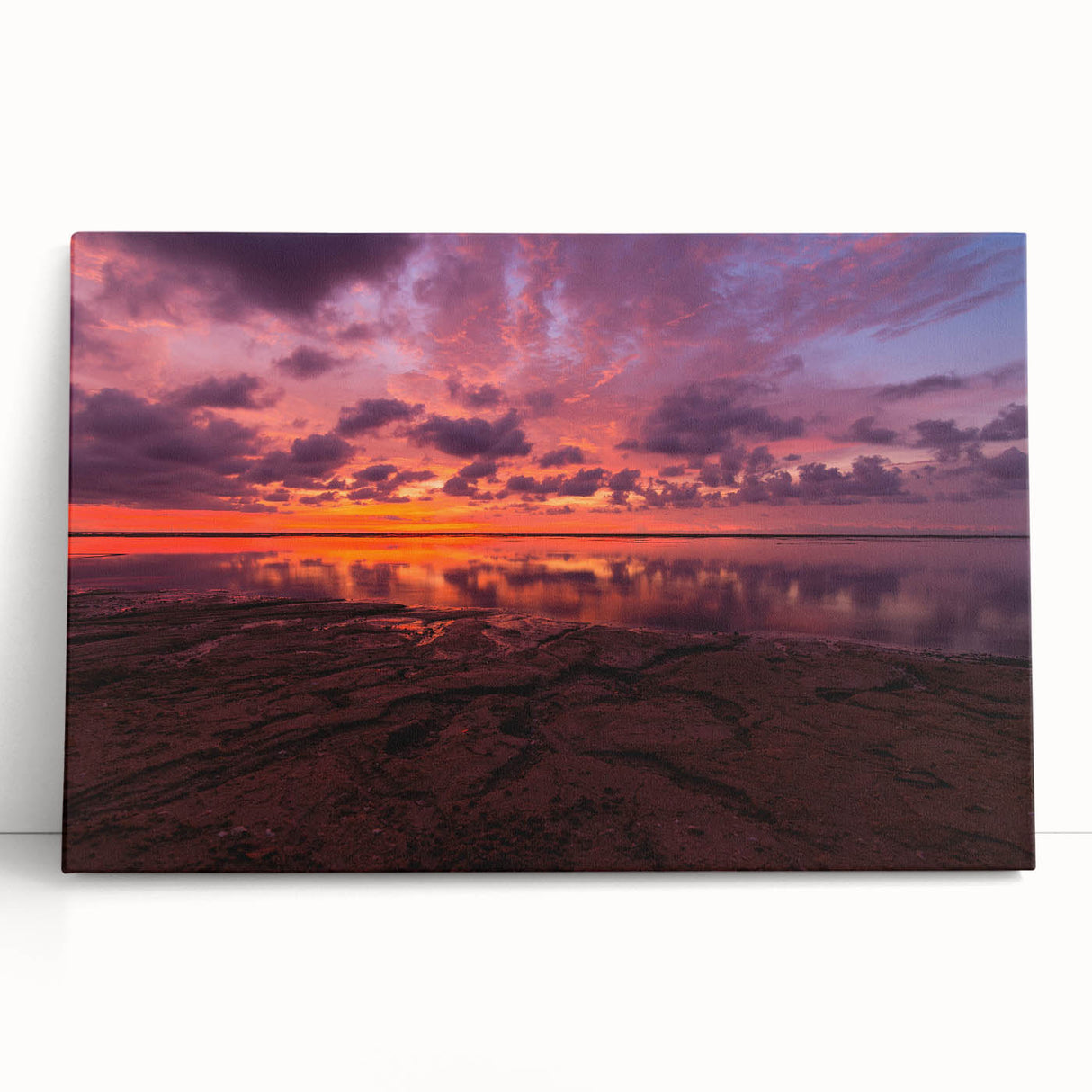 Black and white photo of Santa Cruz scenery on stretched canvas, ideal for kitchen wall art.