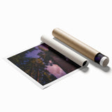 Extra large rolled print of a California Sequoia landscape in earthy green and brown tones.