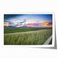 Extra large rolled print of Boulder, Colorado scenery with vibrant floral elements, ideal for art wall dining room.
