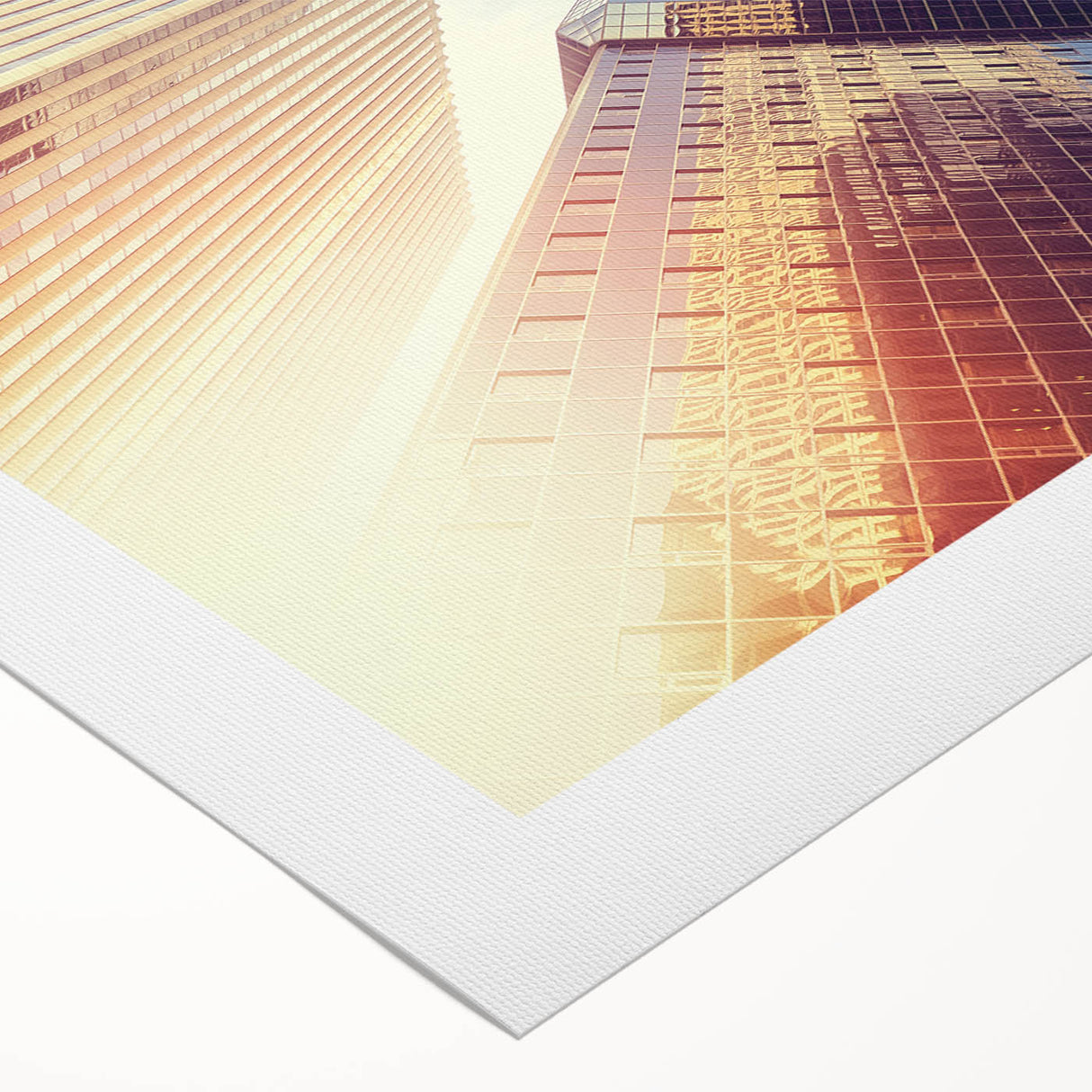 Art deco poster of Denver skyline in muted gray and blue tones on rolled canvas, suitable for dining room wall art.