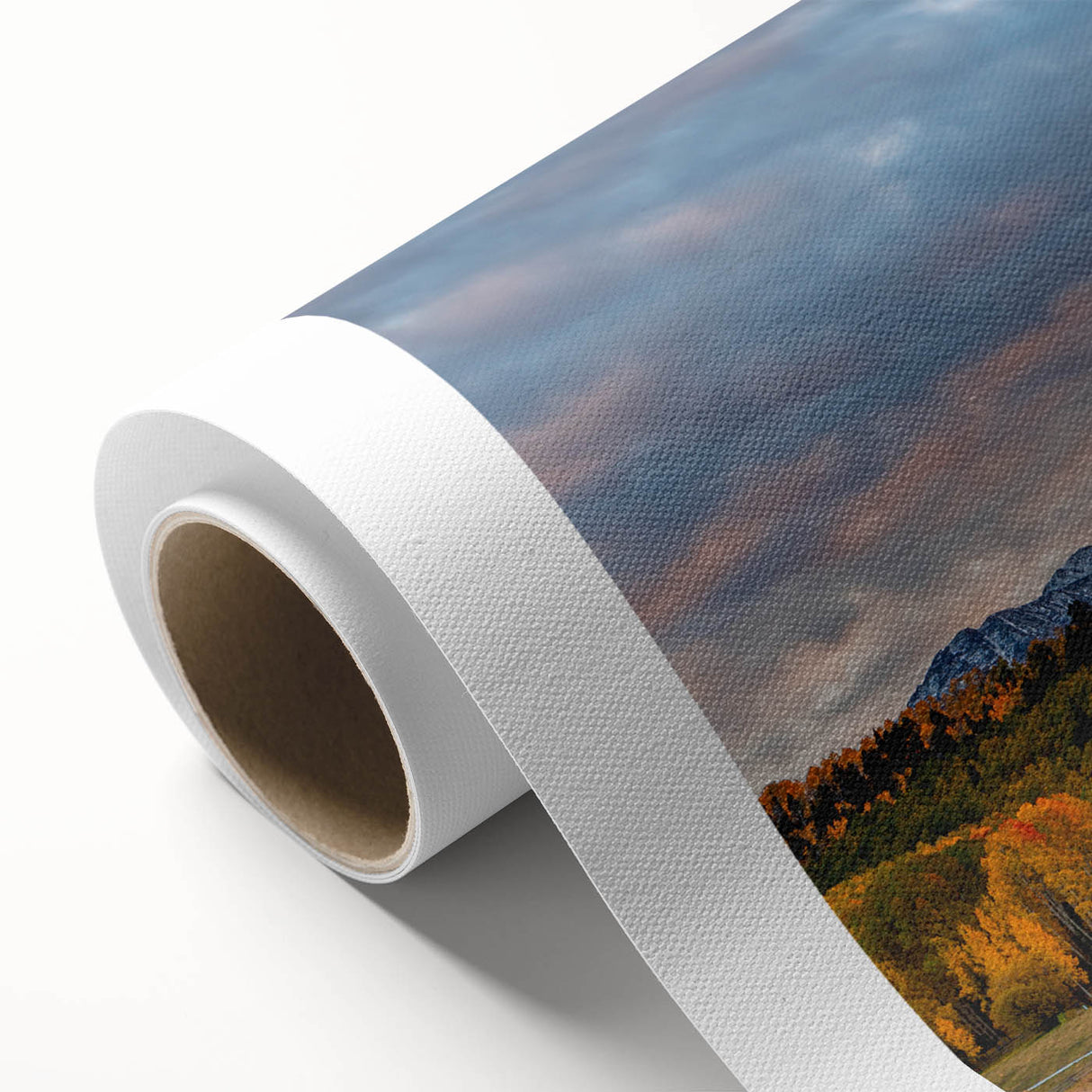 Art Deco style poster of Telluride, Colorado scenery, in pastel colors on rolled canvas, ideal for nursery wall art.