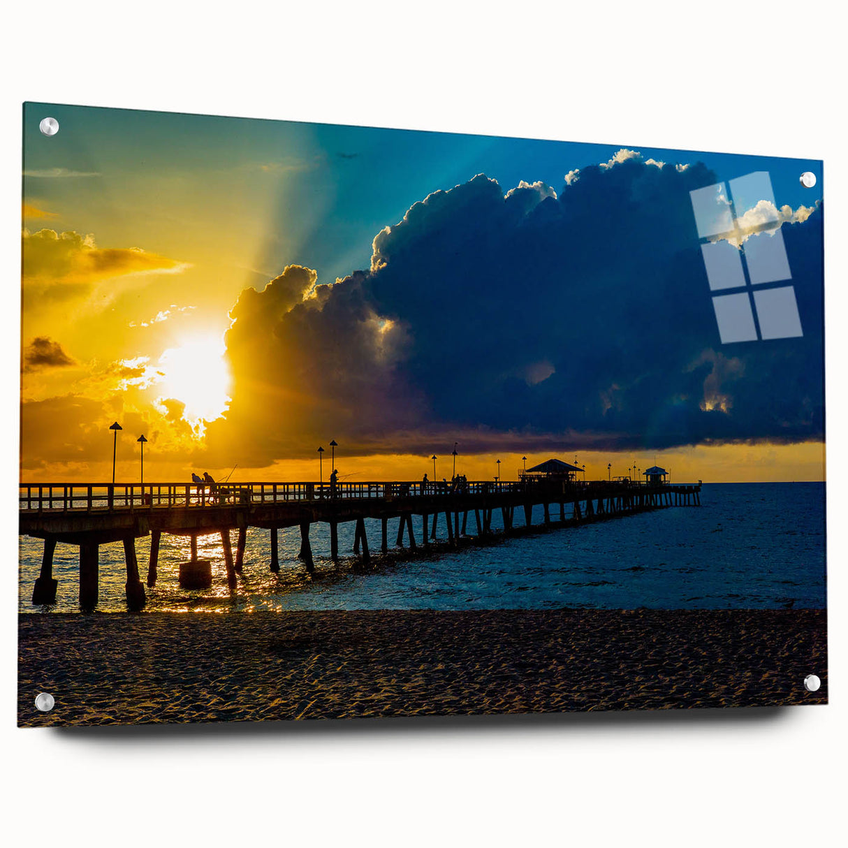 Acrylic print of Fort Lauderdale scenery in soft pastel shades, suitable for bedroom or dining room decor.