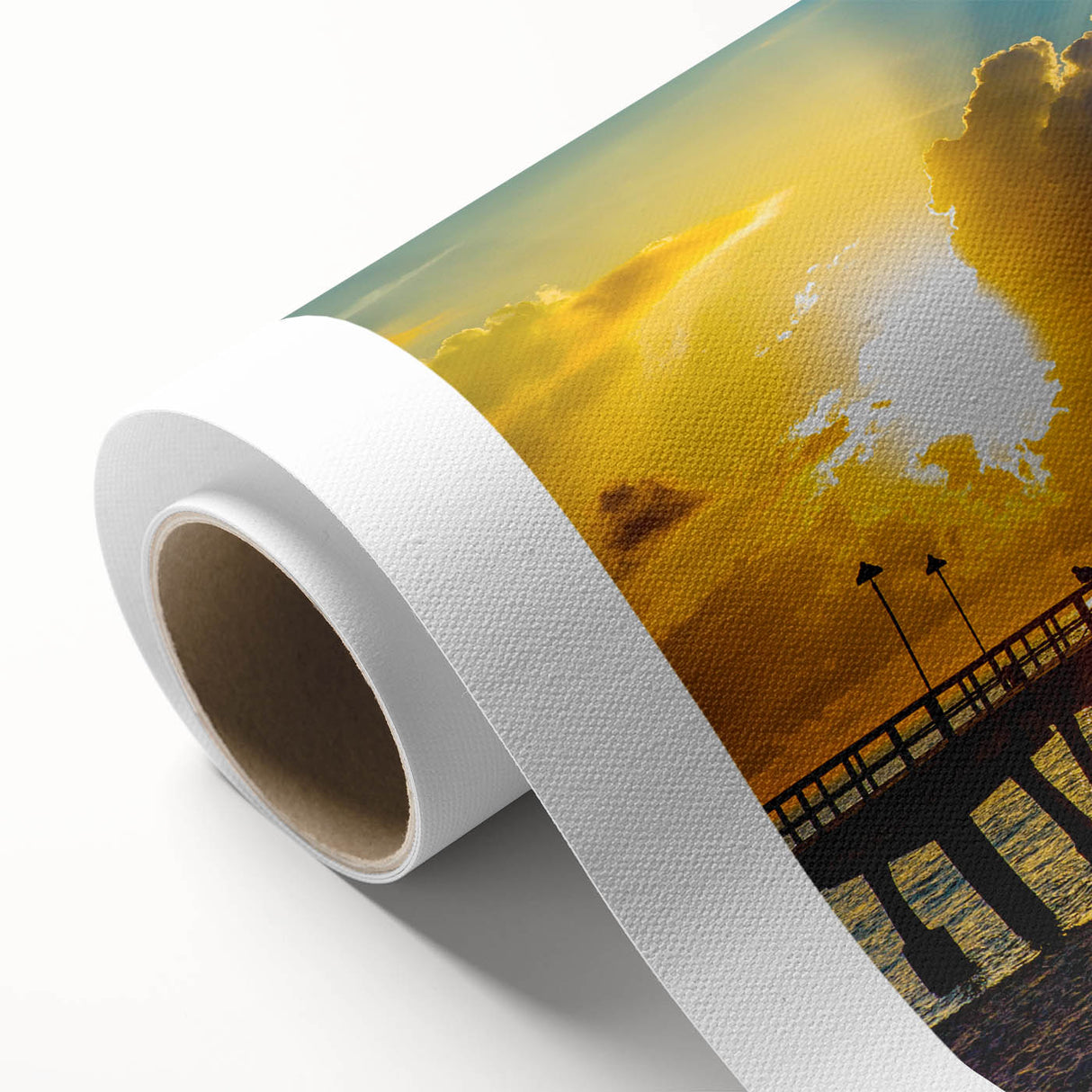 Art deco poster of Fort Lauderdale skyline in pastel shades on rolled canvas, ideal for nursery wall art.