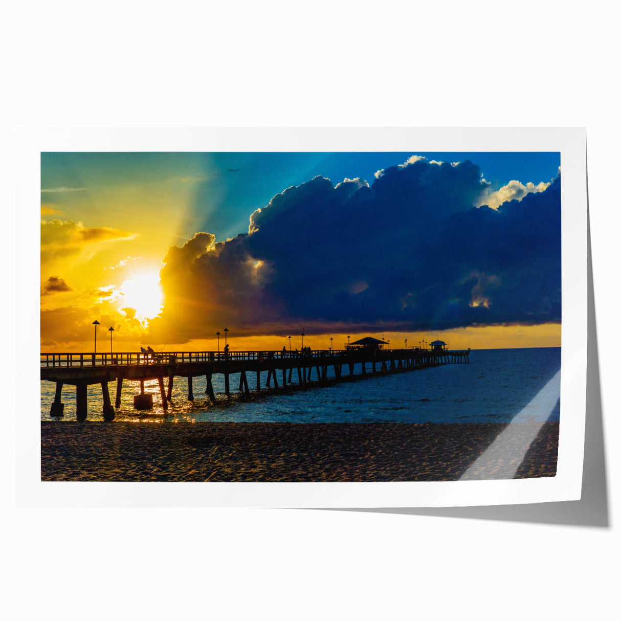 Rolled print of Fort Lauderdale scenery in soft pastel shades, ideal for art wall dining room.