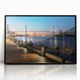 Large abstract wall art featuring Savannah, Georgia scenery in muted earth tones on framed acrylic.