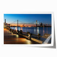 Extra large rolled print of Savannah, Georgia, featuring vibrant green floral elements, ideal for dining room wall art.
