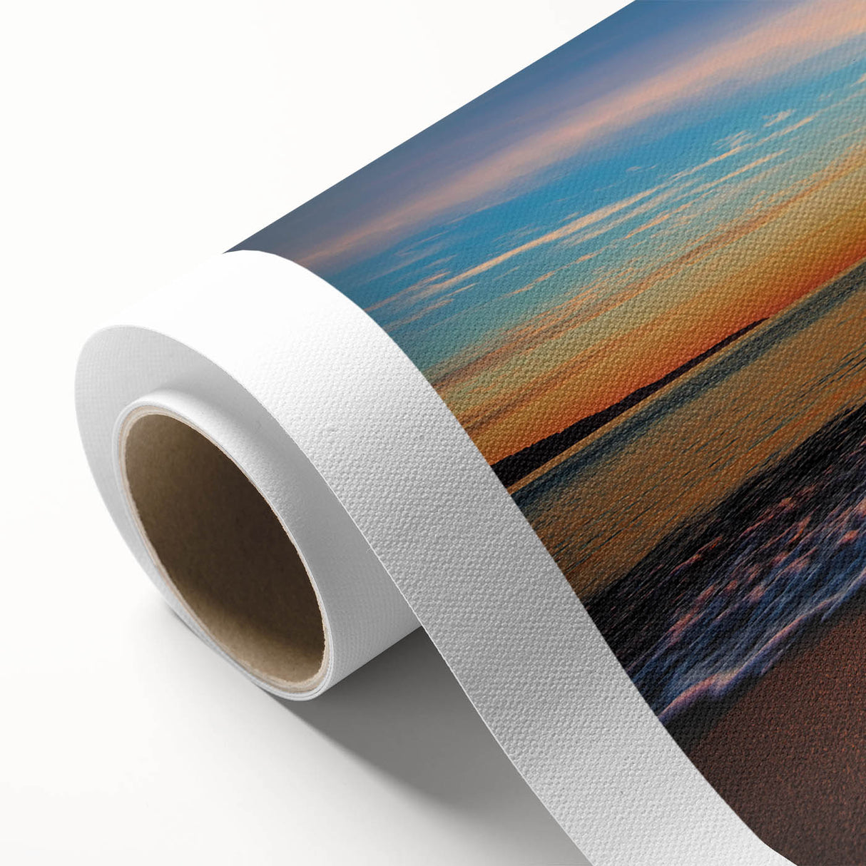 Art deco poster of Oahu scenery on rolled canvas, featuring pastel shades, ideal for nursery wall art.