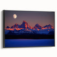 Black and white framed canvas of a vintage Idaho landscape, ideal for bedroom wall decor.