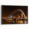 Black and white landscape art painting of Iowa scenery on framed canvas, suitable for bedroom wall decor.