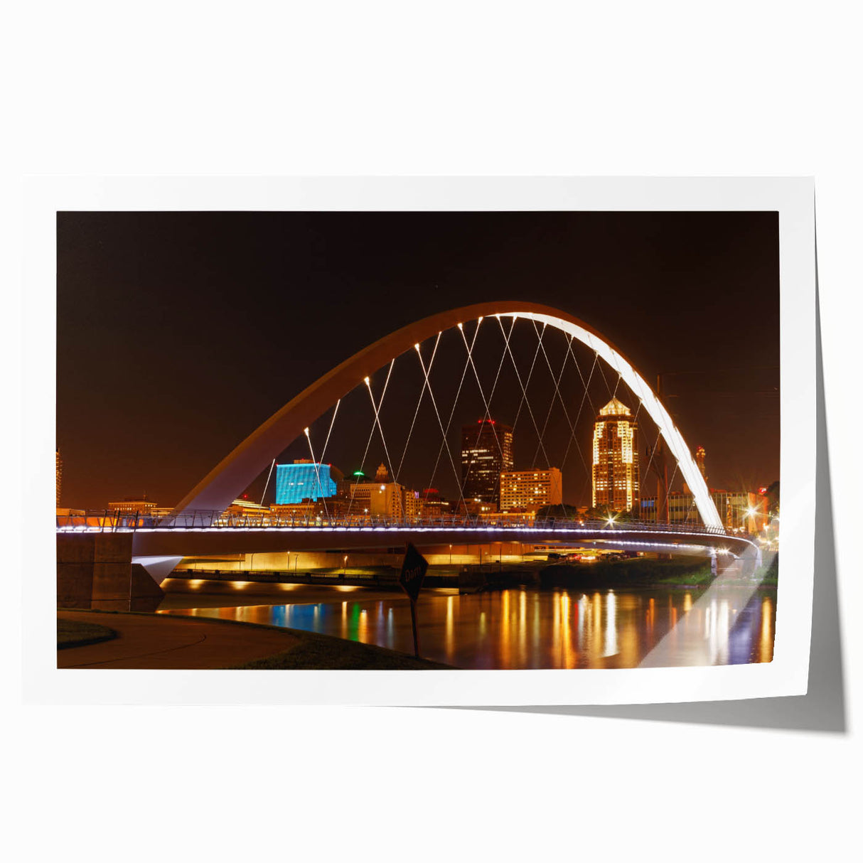 Extra large rolled print of Iowa scenery with vibrant green landscapes, ideal for art wall dining room.