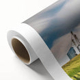 Art deco poster of a Kentucky landscape in soft pastel hues on rolled canvas, suitable for nursery wall art.