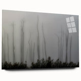 Acrylic print of a Louisiana landscape in muted green and blue tones, suitable for bedroom or dining room art.