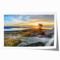 Acadia National Park scene in soft natural hues on a rolled canvas print, suitable for dining room or bathroom wall art.