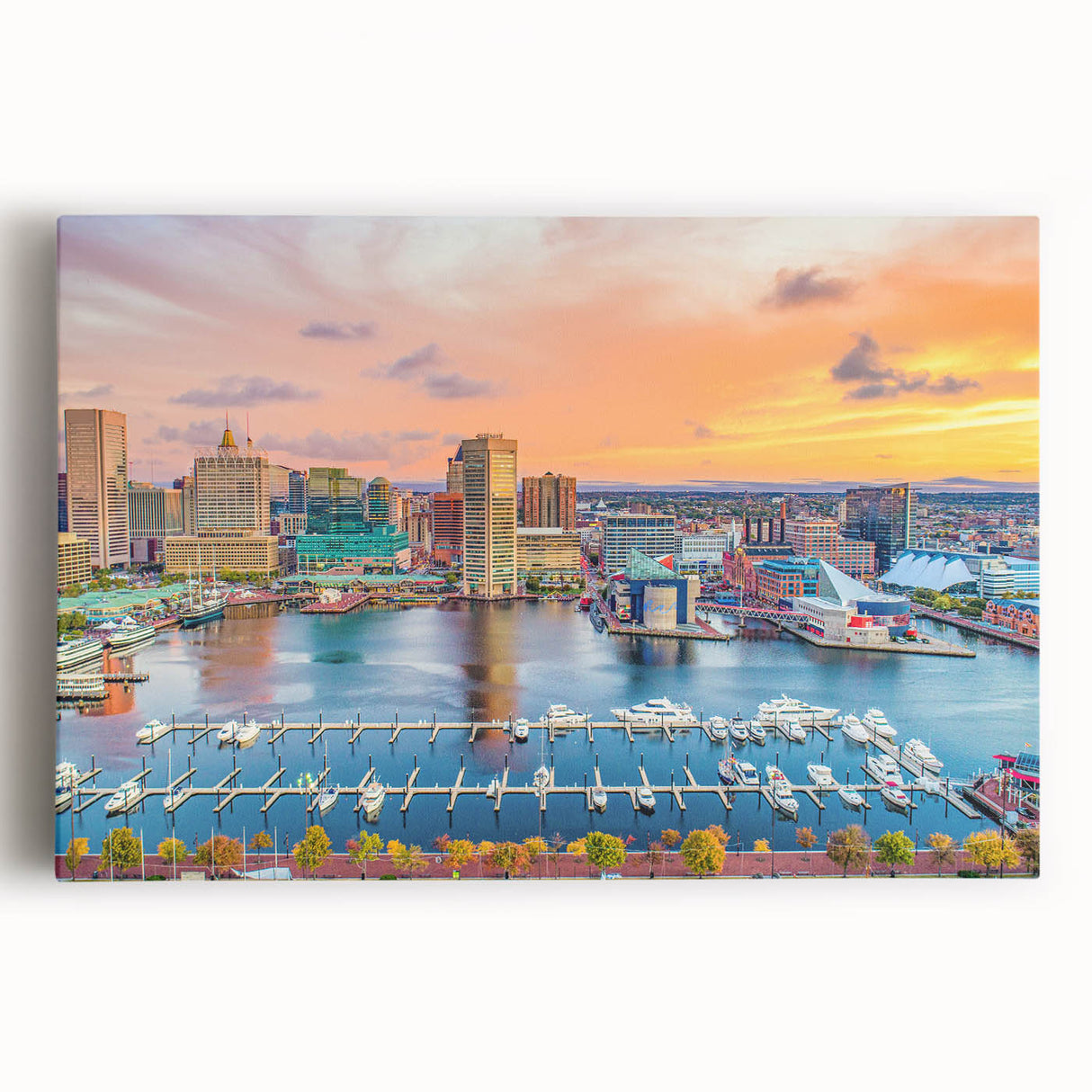 Black and white photograph of Annapolis scenery on large stretched canvas, suitable for kitchen wall art.