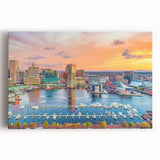 Black and white photograph of Annapolis scenery on large stretched canvas, suitable for kitchen wall art.