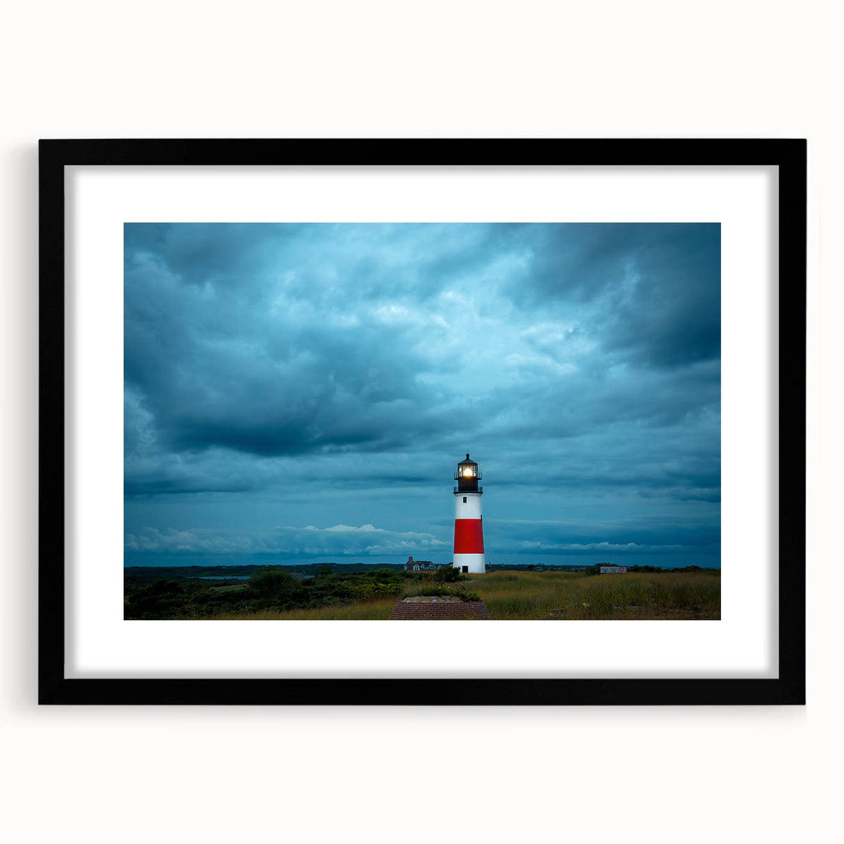 Extra large abstract art print of a colorful, textured Massachusetts scenery on canvas, ideal for living room decor.