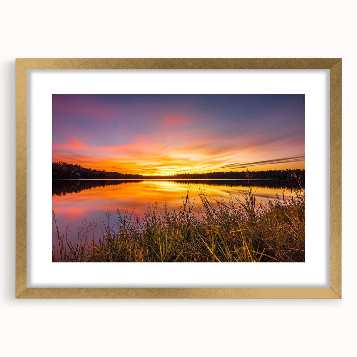 Extra large abstract art print depicting a textured Mississippi landscape in muted earth tones on a framed canvas.