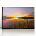 Large abstract wall art depicting a stylized Mississippi scenery in muted earth tones on a framed acrylic.