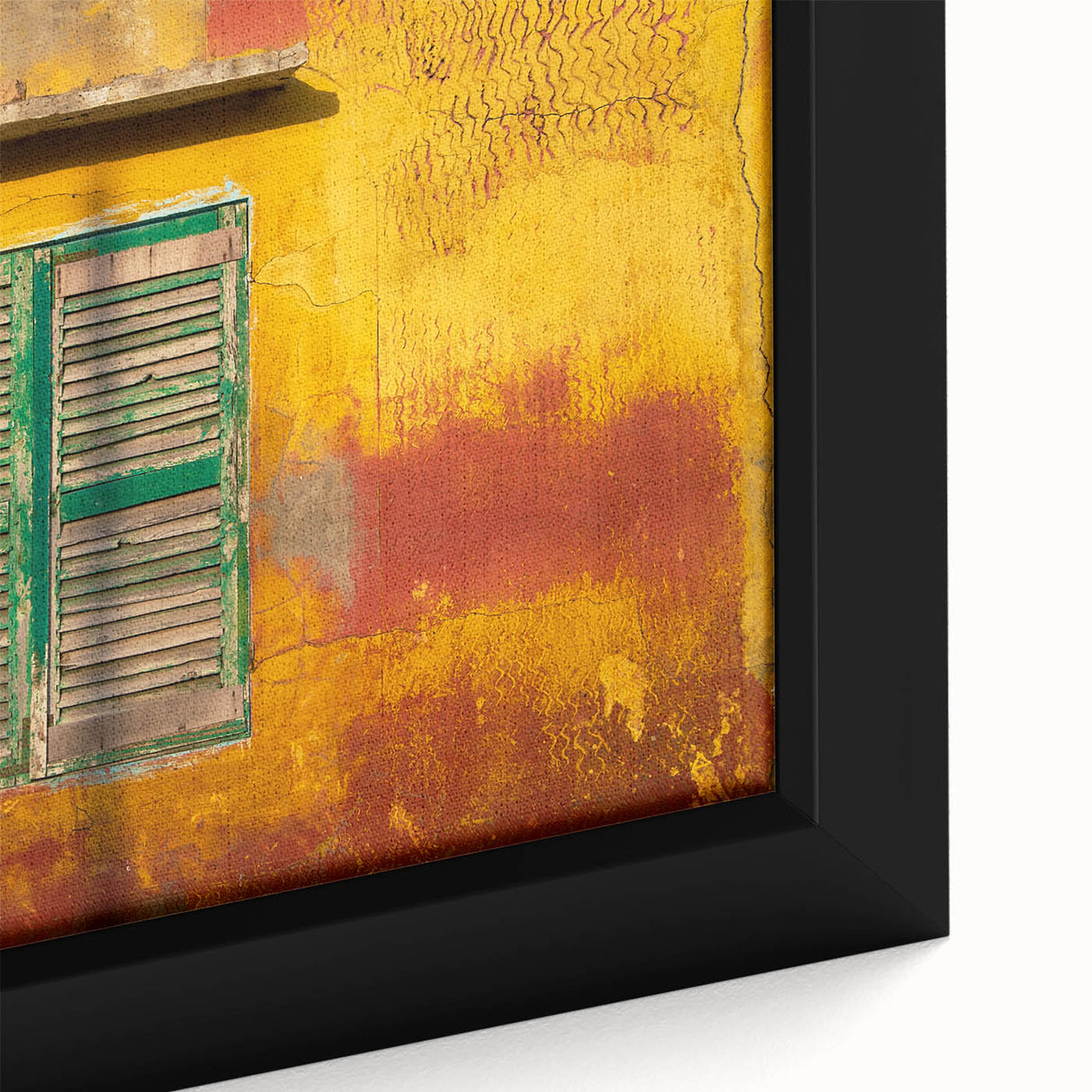 Extra large framed canvas of a textured St.