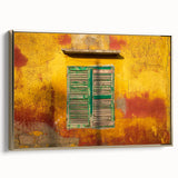 Framed canvas wall art featuring a vintage-style landscape of the St.