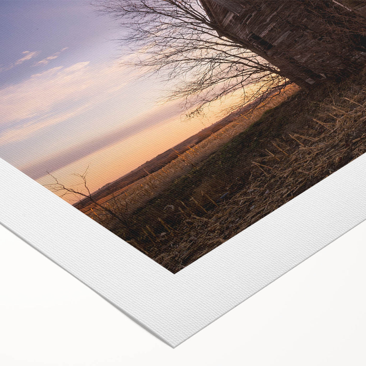 Art Deco poster of a Nebraska landscape in muted earth tones on rolled canvas, suitable for dining room wall art.