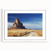 Abstract art print of White Sands in New Mexico, featuring soft pastel tones on a framed canvas.