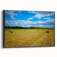 Black and white framed canvas of Raleigh landscape with vintage poster art style, suitable for bedroom.