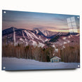 Acrylic print of Adirondack landscape in muted earth tones, suitable for bedroom or dining room decor.