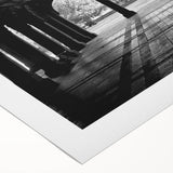 Art deco poster depicting Central Park in muted green and beige tones on rolled canvas, suitable for dining room wall art.