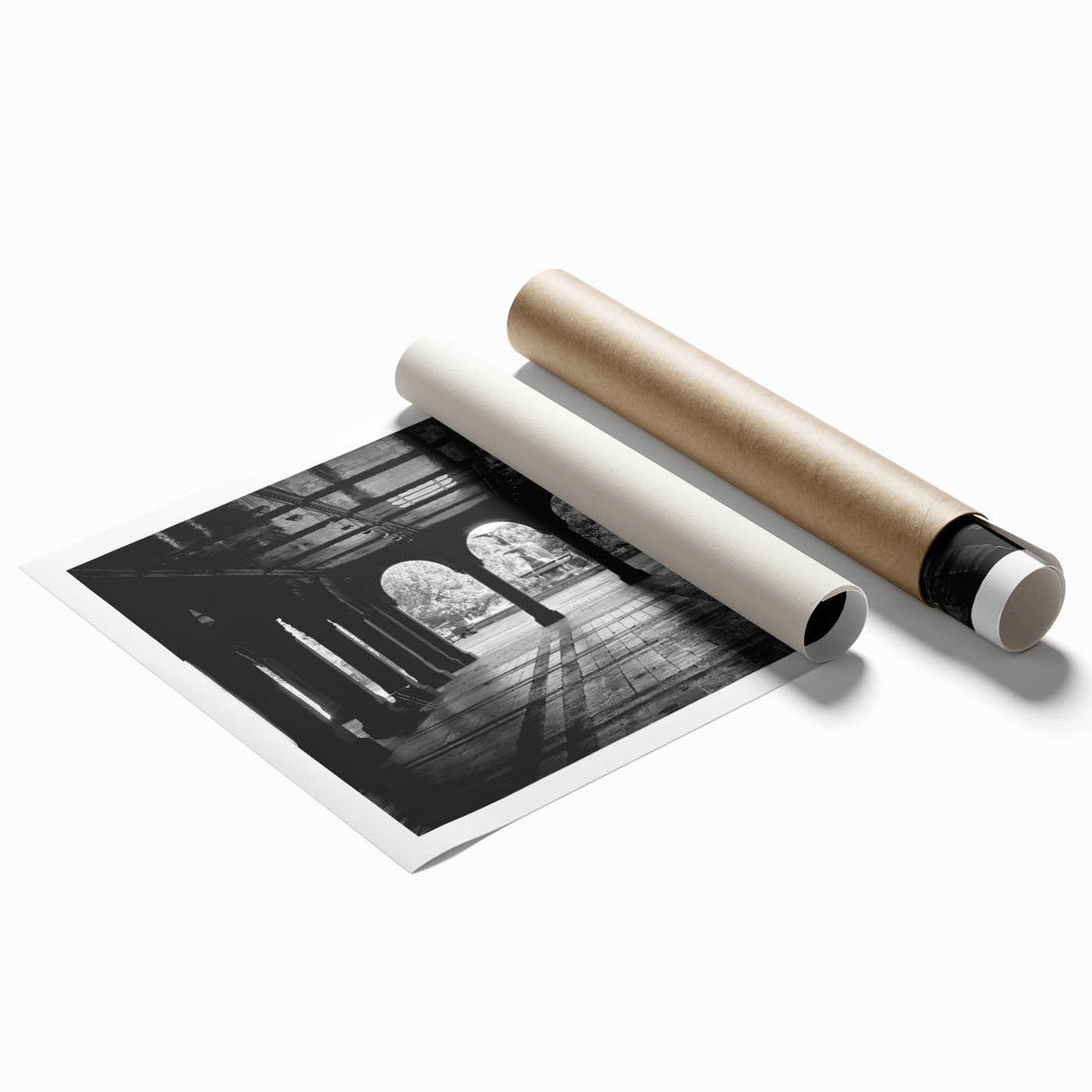 Extra large rolled print of Central Park with vibrant green tones, ideal for classy bathroom wall art.