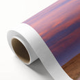Art Deco style Oklahoma scenery on rolled canvas, featuring soft pastel colors, ideal for nursery wall art.