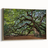 Framed canvas depicting a vintage-style Charleston landscape in black and gold tones, suitable for bedroom decor.