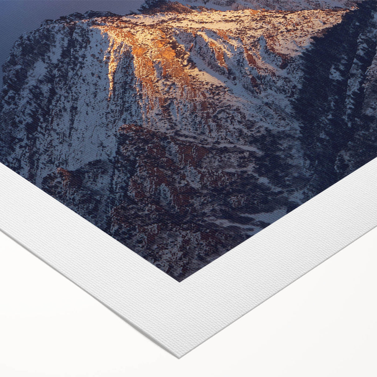 Art deco poster of Salt Lake City with muted blue and peach tones on rolled canvas, suitable for dining room wall art.
